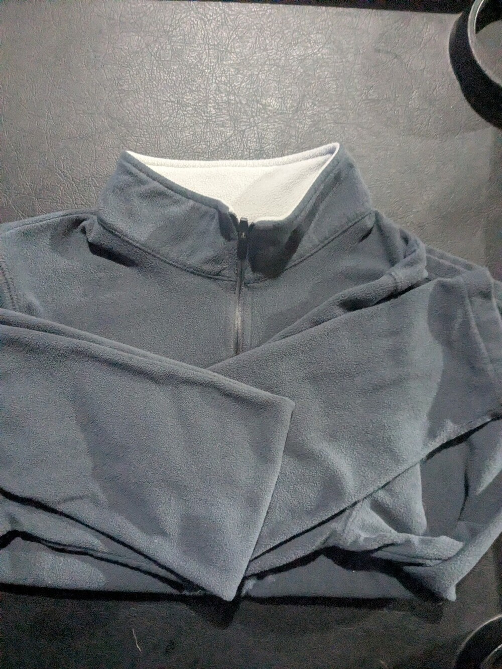 Women's Danskin Grey Quarter-Zip Fleece Pullover